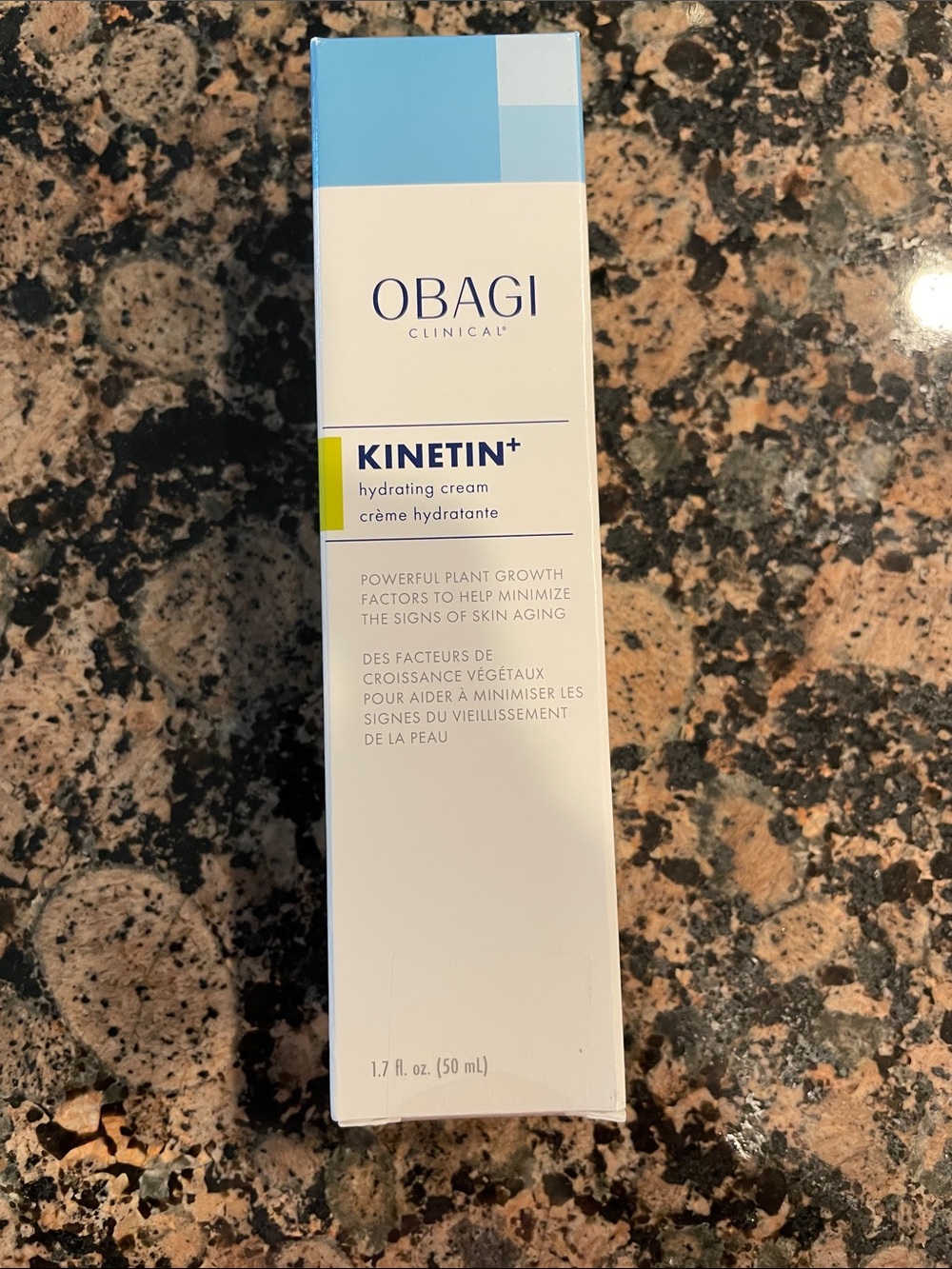 Obagi Kinetin+ Hydrating Cream - White, Light Blue, Yellow Accent